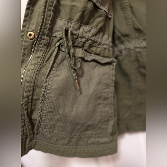 GAP core Utility Jacket Olive Green women’s M military outdoors neutral EUC army - Picture 9 of 16